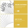 thumbnail image 4 of Miangastore 20Pcs Stick Safety Pins For Scarf With DIY Crafts In Silver For Formal Attire, 4 of 9