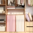 thumbnail image 6 of Sea Team 90L Extra Large Capacity Laundry Hamper with Lid, Removable Bag & Bamboo Handles, Foldable Dirty Clothes Bin for Family, Laundry Room, Bedroom & Closet, Pink, 6 of 8