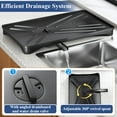 thumbnail image 4 of Estante para secar platos SNTD para cocina con escurridor y soporte para utensilios, 4 of 9