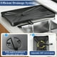 thumbnail image 4 of Estante para secar platos SNTD para cocina con escurridor y soporte para utensilios, 4 of 9