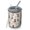 Lightgray Highland Cow, variant on 12oz Coffee Tumblers White Buffalo Skull Flower Arrow Pattern Stainless Steel Vacuum Insulated Travel Tumbler Coffee Cups Mug with Lid and Straw with Cleaning Brush for Cold & Hot Drinks