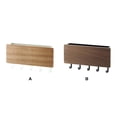 thumbnail image 1 of Wall Shelf Punch Free Door Keys Hanger Decorative Hook Box Hallway Household Space Saving Rack Umbrella Holder Bathroom Walnut Color, 1 of 7