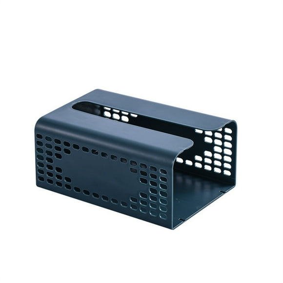 QualitChoice Boîte à Mouchoirs Murale Étanche Organisateur de Rangement pour Serviettes en Papier Anti-Humidité Conteneur de Serviettes Organisation Restaurant Bleu