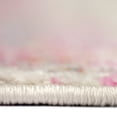 thumbnail image 5 of HomeRoots 531525 7 ft. Pink & Orange Round Abstract Power Loomed Area Rug, 5 of 5