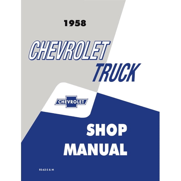 Detroit Iron OEM 1958 Chevrolet Truck Shop Manual