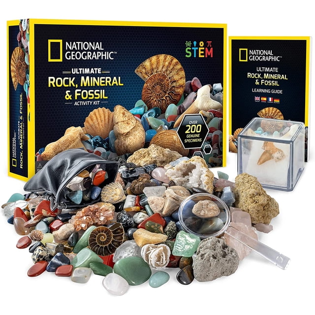 Kit de rocas y fosiles de NATIONAL GEOGRAPHIC: el conjunto d National Geographic NATIONAL GEOGRAPHIC