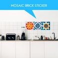 thumbnail image 2 of 24PCS Self Adhesive Mosaic Brick Tile 3D Sticker Kitchen Bathroom Wall Stickers -15x15cm, 2 of 8