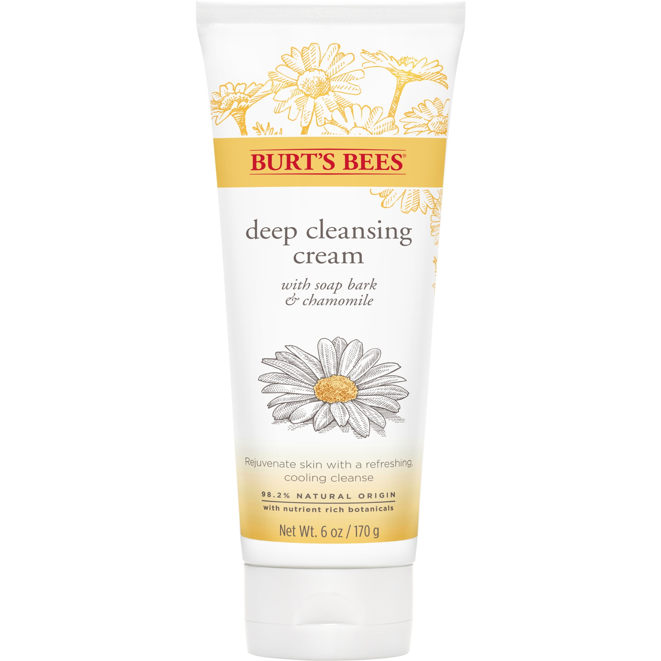 Burt's Bees Deep Cleansing Cream, Aloe and Chamomile, 6 oz