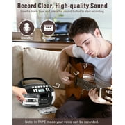 Jazmm Portable Boombox CD Player, CD Cassette Player Combo, AM/FM Radio, Tape Recording, LCD Display