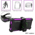 thumbnail image 3 of FIEWESEY for Samsung Galaxy S22 Phone Case,Heavy Duty Shock-Absorption/High Impact Resistant Armor Holster Defender Case with Kickstand + Swivel Belt Clip Holster for Samsung Galaxy S22(Purple), 3 of 7