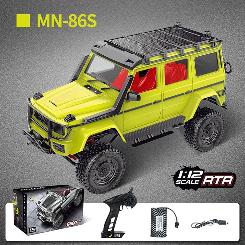 FMT R/C MN-86S | Upgrade Version 4WD 1/12 2.4G Remote Control Big G500 RC Car Rock Crawler Climbing Off Road Truck w/Headlight RTR MN86S 0