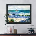 thumbnail image 6 of Seascape at Saintes Maries by Vincent Van Gogh Framed Wall Art Print, Nautical Wall Decor for Kitchen or Living Room, Home Decor Gift, 11x14, 2449, 6 of 7