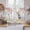 Multicolor, variant on Easter Bunny Kitchen Curtain for Berdoom Living Room Cafe 45 Inch Length, Colorful Easter Eggs Spring Pink Peach Flowers Tiers Curtains Light Filtering Drapes Window Treatment 2 Panels 52"Wx45"L