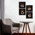 thumbnail image 3 of Coffee Wall Decor Dining Room Kitchen Wall Art Retro Brown Black Coffee Cup Painting for Coffee Bar Latte Mocha Cafe Drinking Sign Pictures Canvas Prints Artwork Restaurant Home Decorations 16x16"x4, 3 of 6