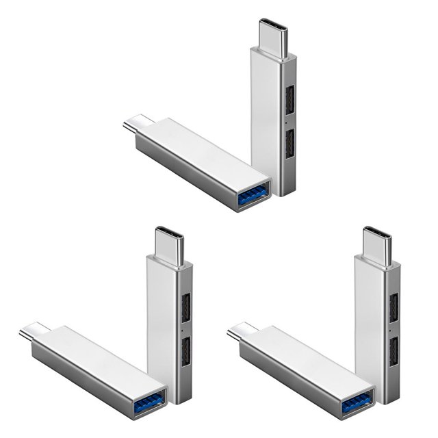 Cateissary USB Hub USB3.0 USB2.0 LED 2.4G 3 puertos Splitter Dock Expansor de transferencia de datos Adaptador para el hogar Teléfono Ratón Type1 NO1