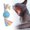 A, variant on Textured Ball with Rope Dog Chew Toy – Durable Plastic for Teeth Cleaning and Play – B