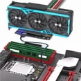 thumbnail image 2 of High-Speed M.2 to Oculink Adapter Card PCI-E 4.0 16X for System Expansion, ATX 6Pin 24Pin Power Connector, High-Bandwidth NVMe Storage, Data Transfer, 2 of 8