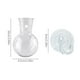 thumbnail image 2 of Jarrón Colgante de Pared Transparente con Ventosa | Maceta de Vidrio Transparente o Acrílico para Pecera, Ideal para Flores y Plantas Hidropónicas | Decoración para El Hogar Que Ahorra Espacio | Mult, 2 of 2