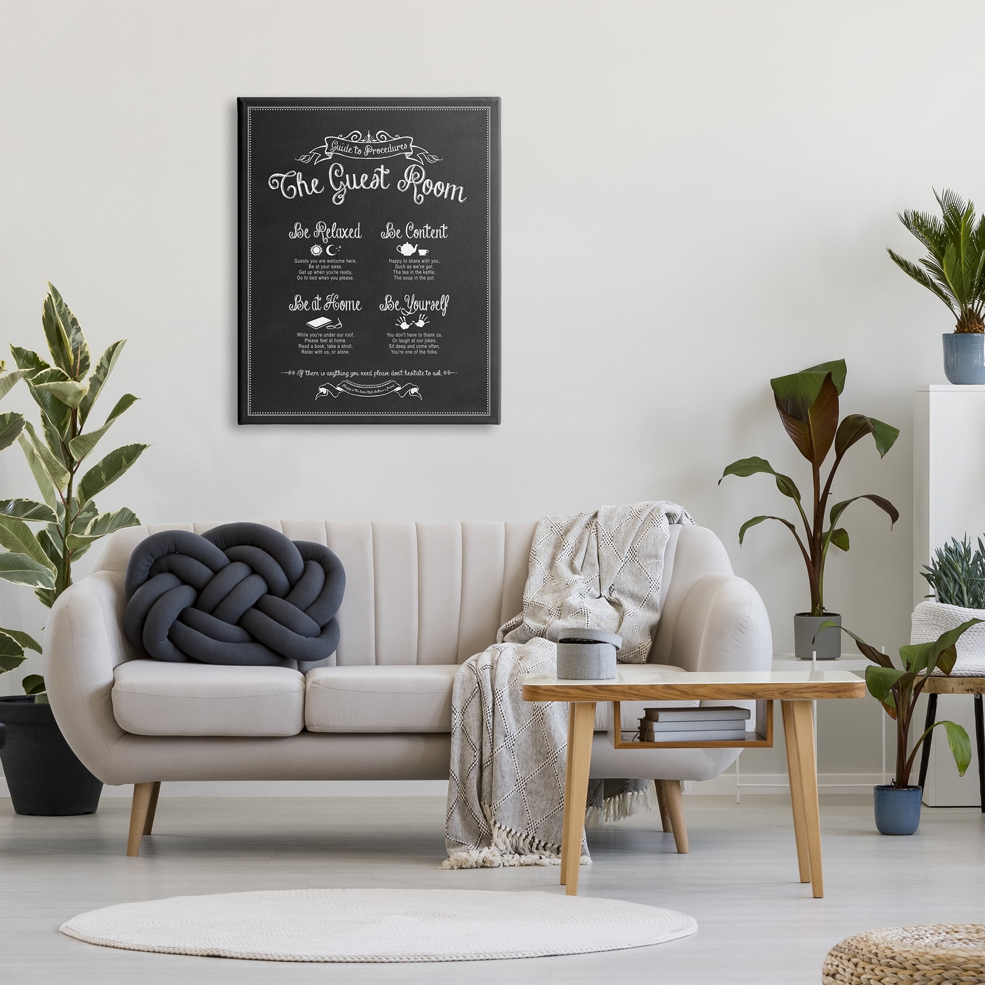 Stupell IndustriesThe Guest Room GuideCanvas Wall Art by Lettered and Lined