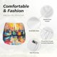 thumbnail image 4 of Balery Colorful Fishing Boats Pantalones cortos deportivos para mujer con forro y dos bolsillos, elásticos, para entrenamiento, gimnasio, yoga-Large, 4 of 7