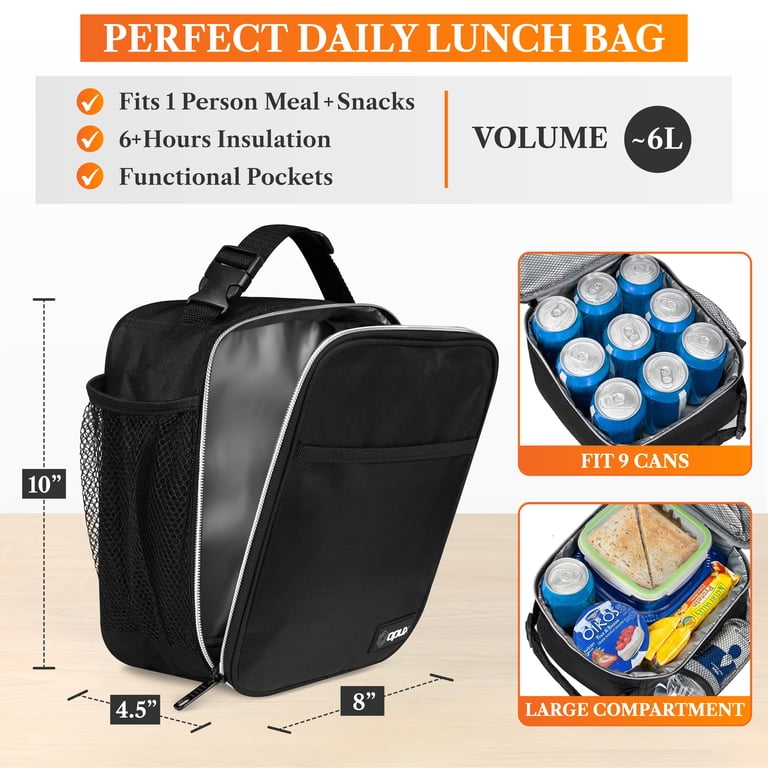 OPUX Insulated Lunch Bag, Compact, 5mm Lining, Teal photo 2