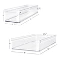 thumbnail image 5 of Mainstays 6-Piece Clear Plastic Drawer Organizer Set, Stackable Storage Bins, 5 of 8