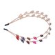 thumbnail image 4 of Emoshayoga Wedding Headband Diadema Doble Capa Presión para Flequillo, Diadema de Novia con Pedrería, Accesorio para el Cabello de Mujer, Color Mezclado, 4 of 14