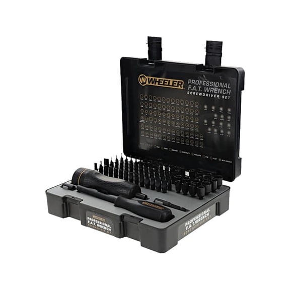 Wheeler Engineering 4001004 100-Piece F.A.T. Wrench Screwdriver Set, Precision Gunsmithing Torque Tool Kit