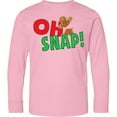 thumbnail image 3 of Inktastic Oh Snap Long Sleeve Youth T-Shirt, 3 of 5