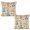 Multi-colored cute rabbit 2, variant on Red and white checkered cross Linen toss pillowcase decoration pillowcase gifting preferred 18x18 inch cushion cover 2 sets sofa pillowcase sofa bedroom living room car