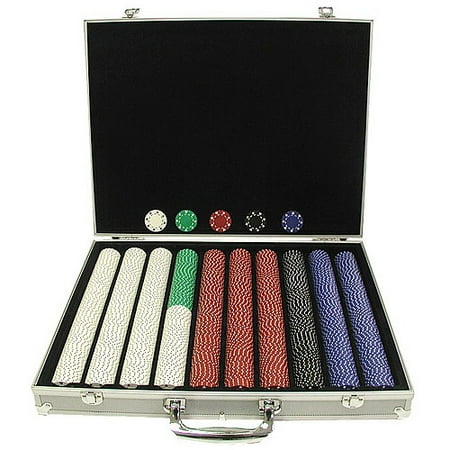 - Trademark Poker 1000 11.5 Gram Suited Chips in Silver Aluminum Case