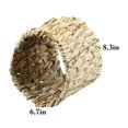 thumbnail image 2 of Hamster Grass Tunnel Handmade Rabbit Tunnel Toy Rabbit Grass Hideaway Chew Toy, 2 of 10