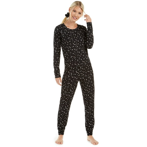 Jenni Womens Printed Pajamas & Hair Scrunchie Pajama Set 3 Piece Set Size 2XL