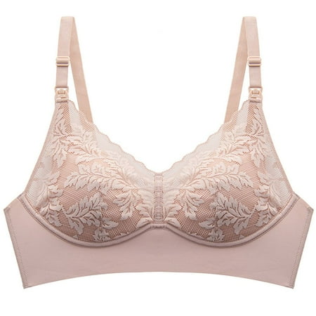 

Women s Underwear Breast-feeding Underwear No Steel Thin Bra For Pregnant Beige 3XL