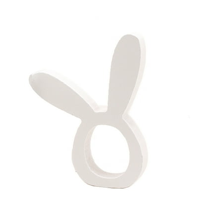 

Taqqpue Easter Decorations on Clearance! Easter Bunny Napkins Rings Wood Rabbit Ear Napkin Rings Buckles for Easte for Home Decor Easter Party Favors Supplies Easter Basket Stuffers