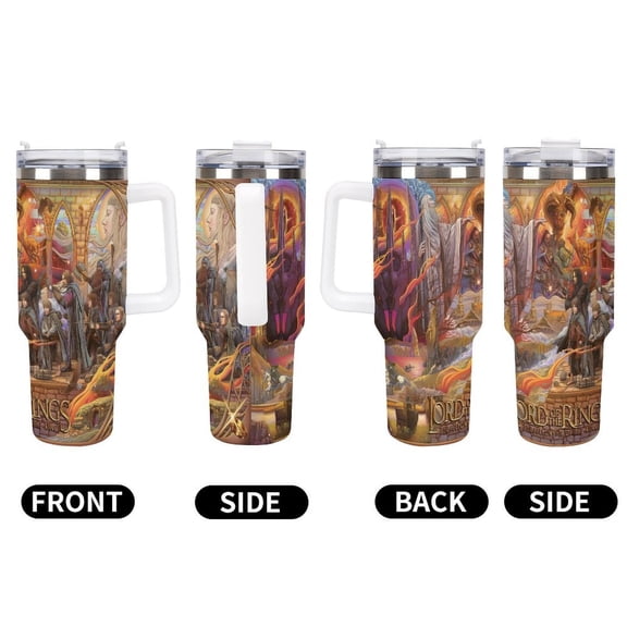 Besetuui Travel Mug 40Oz for Hot and Cold Beverages Leak Proof,Insulated with Handle Spillproof Lid