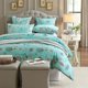 thumbnail image 2 of Juego de Funda Nórdica Coral 100% Algodón Egipcio Chic Floral Bedding Queen Size, 3PC, 2 of 7