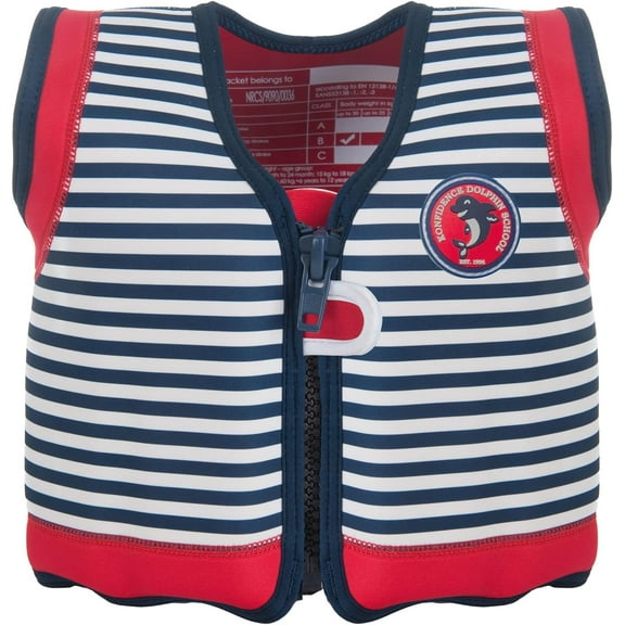 Konfidence The Original Jacket - Children and Youth Swim Jacket Hamptons Navy Stripe Child Medium