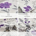 thumbnail image 5 of Jessy Home Purple Flower Quilt Full/Queen Floral Bedspread Soft Bedding Coverlet Set, 5 of 7