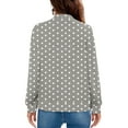 thumbnail image 6 of TKLPEHG Womens Loose Casual Jacket Coats Vintage Full Zip Jackets Fashion Spring Fall Clothes Outerwear (Gray,M), 6 of 6