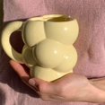 thumbnail image 4 of Taza de cerámica para el hogar, taza de café para el desayuno creativa, vajilla 300ml,c Afortunado Sencillez, 4 of 4