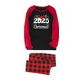 thumbnail image 2 of Frostluinai Matching Christmas Pajamas for Family Mens Loungewear 2 Piece Sets Raglan Long Sleeve Shirts Plaid Sleep Pants for Xmas Party, 2 of 4