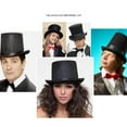 thumbnail image 4 of WINDLAND White Fedora Top Hat White Short Brim Magician Hat Surprise Gift for Boyfriend, 4 of 20