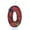 0, variant on Halloween Spider Theme Birthday Candles, Number Candles for Birthday Party Cake Decoration Supplies (Red, Number 2)