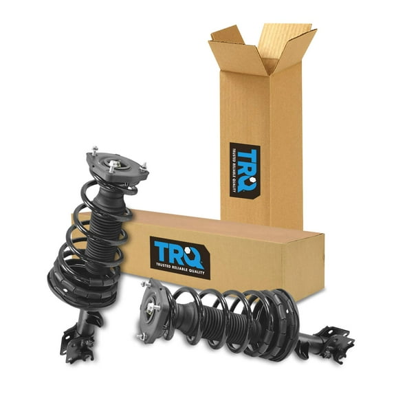 TRQ Rear Strut & Coil Spring Assembly Set Driver & Passenger Sides Fits Select 05-09 Hyundai Tucson 05-10 Kia Sportage