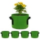 thumbnail image 1 of Uxcell 5 Paquete de Bolsas de Cultivo para Plantas de 1 Galón, Macetas de Tela Engrosada de 300G con Asas, Macetas de Jardín Verde, 1 of 7