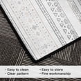 thumbnail image 2 of 5x7 Washable Area Rug Non-Slip Low Profile Soft Boho Distressed Rug for Living Room, Bedroom, Dining Room, Office, Beige, 2 of 13