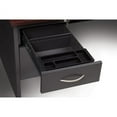 thumbnail image 5 of Lorell Mahogany Laminate/Charcoal Modular Desk Series Pedestal Desk - 2-Drawer 66" x 30" , 1.1" Top - 2 x Box Drawer(s), File Drawer(s) - Single Pedestal on Left Side - Material: Steel - Finish: Mahog, 5 of 7