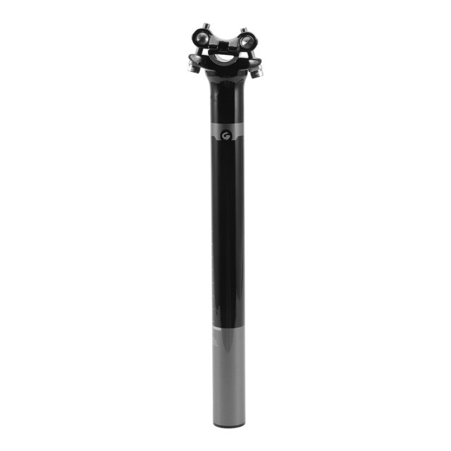 1 Pc Poste de Asiento de Bicicleta 27.2x300mm Poste de Sillín Ajustable Universal de Fibra de Carbono Negro Brillante Gris