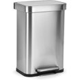 thumbnail image 6 of Simpli-Magic Soft-Close Kitchen Trash Can with Foot Pedal and Built-In Filter, Silver 50 L, 6 of 7
